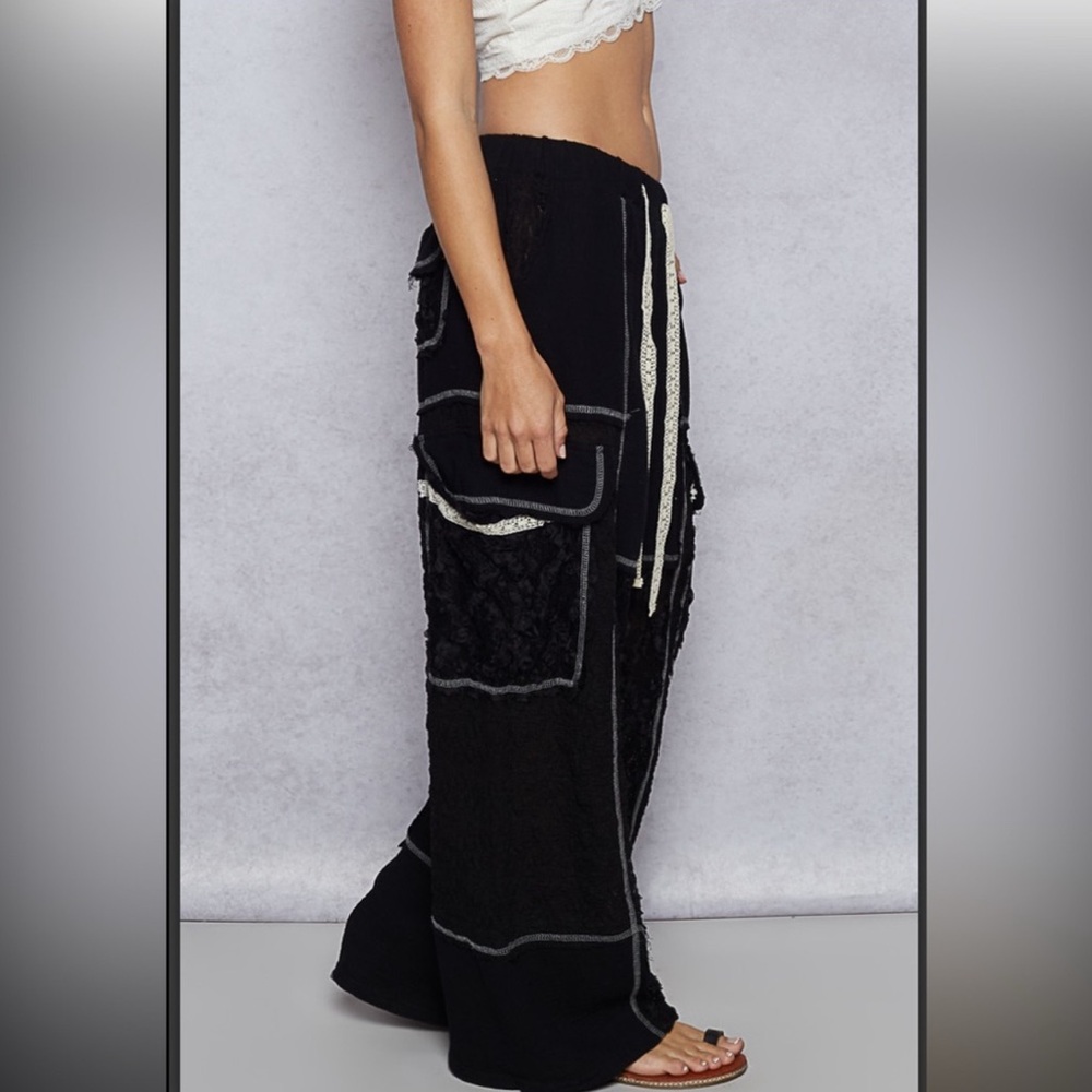 NEW Pol Relaxed Fit Lace Pants - Picture 2 of 4